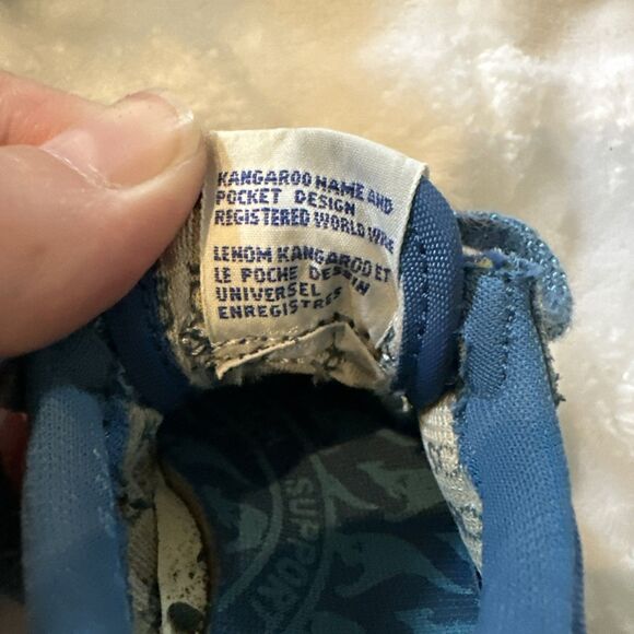 Kangaroos Baby Size 1.5 Shoes Sneakers Blue Laces Vintage Pocket Tennis Shoes - Picture 13 of 16